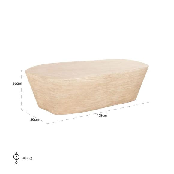 Richmond Salontafel Fictus 125 cm - Beige