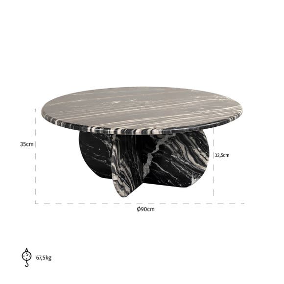Richmond Salontafel Bancroft - Zwart