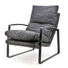 Eleonora - Fauteuil Lex - Antraciet Vintage Leder