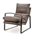 Eleonora - Fauteuil Lex - Donkerbruin Vintage Leder