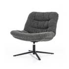 Eleonora Fauteuil Danica - Antraciet Baquer