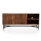 Eleonora TV-meubel Isa 2-drs. - Donker Bruin