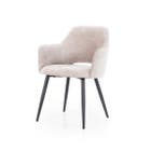 Eleonora Stoel Esmee met armleuning - Beige Mellow