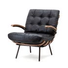 Eleonora Fauteuil Bastiaan - Zwart java leder