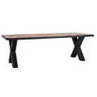 Richmond - Eettafel Lexington + industrial X-Shape poot