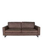 LABEL51 Bank Arezzo - Bruin - Microfiber - 3-Zits