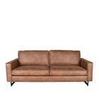 LABEL51 Bank Arezzo - Cognac - Microfiber - 3-Zits