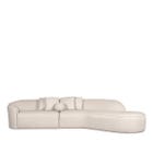 LABEL51 Bank Flori 4-Zits Hoek Rechts - Beige - Boucle