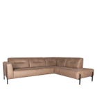 LABEL51 Bank Napoli 2,5-Zits + Ottomane - Taupe - Microleder