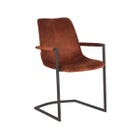 LABEL51 Eetkamerstoel Bodi - Rust - Velour