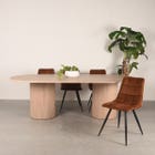 LABEL51 Eettafel Oliva 240x120x75 cm - Naturel - Eiken