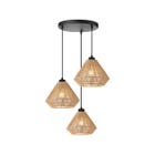 LABEL51 Hanglamp Ibiza Diamond Getrapt - Naturel - Jute