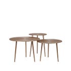 LABEL51 Salontafel Set Nobby - Goud - Metaal - 60 cm