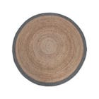 LABEL51 Vloerkleed Jute - Grijs - Jute - 150x150 cm