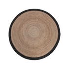 LABEL51 Vloerkleed Jute - Zwart - Jute - 150x150 cm