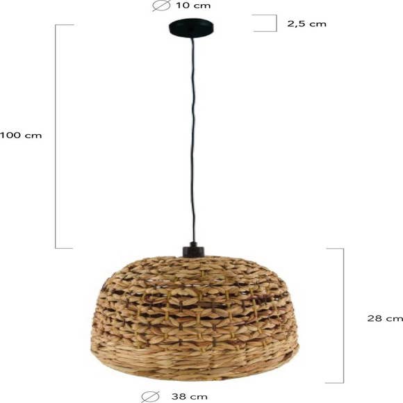 Reefs Interior Hanglamp Pescara - Waterhyacinth - 38cm