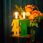 ETH Tafellamp Adam Velvet - groen