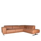 LABEL51 Hoekbank Modena - Cognac - Leder - 2,5-Zits + Ottomane