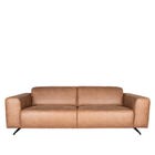 LABEL51 Bank Modena - Cognac - Microfiber - 3-Zits