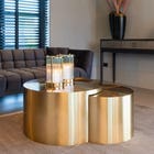 Richmond Salontafel set van 2 Big & Rich - Goud 