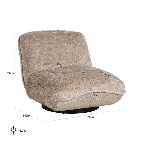 Richmond Fauteuil Ophelia - Sheep Nature 
