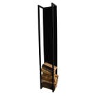 Spinder Design Haardhout rek CUBIC Fire - Zwart