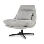 Eleonora Fauteuil Cooper met kussen - Grijs Houston