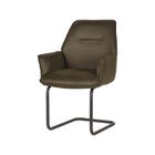 LABEL51 Eetkamerstoel Boet - Army green - Microfiber