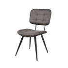 LABEL51 Eetkamerstoel Gus - Antraciet - Microfiber