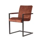 LABEL51 Eetkamerstoel Milo - Rust - Velours