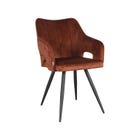 LABEL51 Eetkamerstoel Noud - Rust - Velours