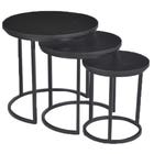 Livingfurn Sidetable - Carmen kala Set of 3