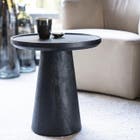Eleonora Bijzettafel Ron 46cm - Zwart
