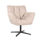 LABEL51 Fauteuil Ian - Naturel - Bouclé