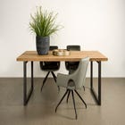 Tower Living Eettafel  Lucca 180x90cm - metalen poot