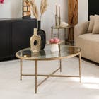 Richmond Salontafel Freya Goud - Glas