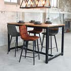 LABEL51 Bartafel Ghent - Rough - Mangohout - 160x90x95 cm