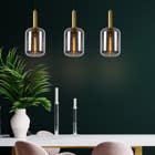 Lucide JOANET - Hanglamp - 3xE27 - Fumé
