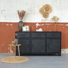 LABEL51 Dressoir Chili - Zwart - Mangohout