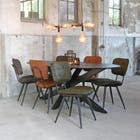 LABEL51 Eettafel Zion - Zwart - Mangohout -240x110