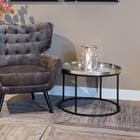 Richmond - Salontafel Lyam aluminium silver 70Ø