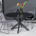 Livingfurn Eettafel - Oslo Rond Acasia Black 120 cm