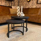 IronWood Salontafel Set Duole - Zwart