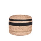 LABEL51 Poef Jute - Zwart - Jute