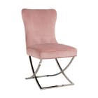 Richmond Stoel Scarlett Pink velvet / silver