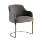 Richmond Stoel Hadley - Stone velvet