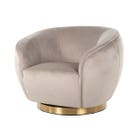 Richmond Draaifauteuil Layla - Khaki Velvet