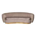 Richmond Bank Waylon Navy Velvet Rib - Nougat 