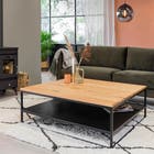 DP-Home Salontafel Sanora 110x110x38 cm - Natuurlijk
