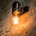 ETH Wandlamp Vintage Wall - Zwart